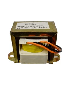 Transformador 110V 12V-0-12V (24V) 3000mA 3A con Toma Central